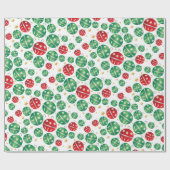 Jingle Bell Kerstmis Cadeaupapier (Vlak)