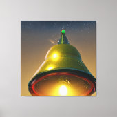 Jingle Bell Kerstmis UFO Canvas Afdruk (Voorkant)