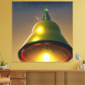 Jingle Bell Kerstmis UFO Canvas Afdruk (Insitu (Woonkamer))