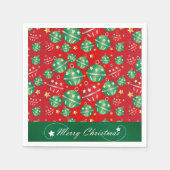 Jingle Bell-kerstsierontwerppatroon Servetten (Voorkant)