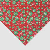 Jingle Bell-kerstsierontwerppatroon Tissuepapier (Detail)