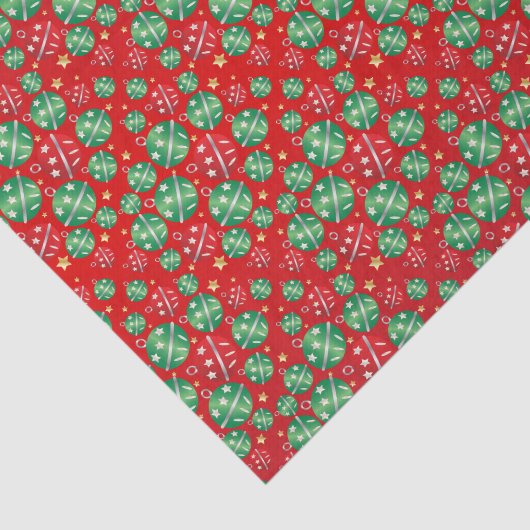 Jingle Bell-kerstsierontwerppatroon Tissuepapier (Detail)