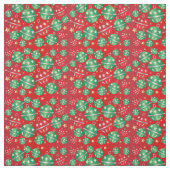 Jingle Bell-kerstsierpatroon Stof (Swatch)
