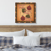 Jingle Bell Kerstvakantie Canvas Afdruk (Insitu (Slaapkamer))