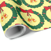 Jingle Bell krans kerst inpakpapier (Rol Hoek)