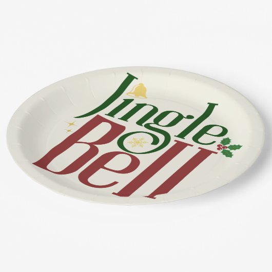 Jingle Bell Papieren Bordje (Gekanteld)