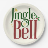 Jingle Bell Papieren Bordje (Voorkant)