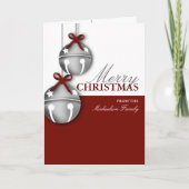 Jingle Bell Persoonlijke kerstKaart Feestdagen Kaart (Voorkant)