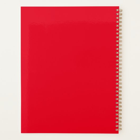 Jingle Bell Planner, Kerstplanner Planner (Achterkant)