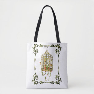Jingle bell plant bij geboorte art nouveau tas