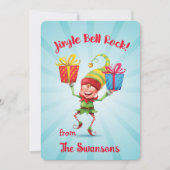 Jingle Bell Rock Elf met cadeaukaart (Voorkant)