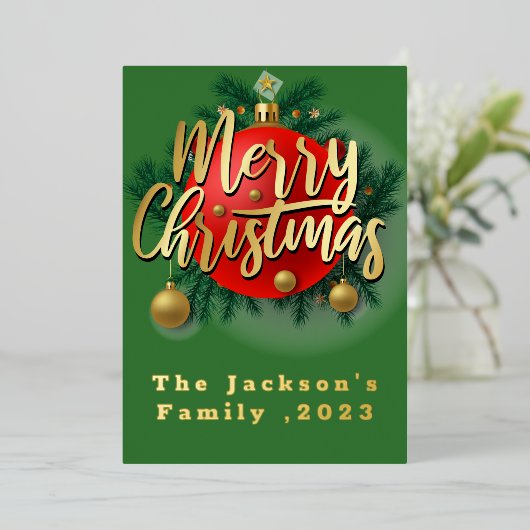 Jingle Bell Rock - Kerst Kaart (Staand Voorkant)