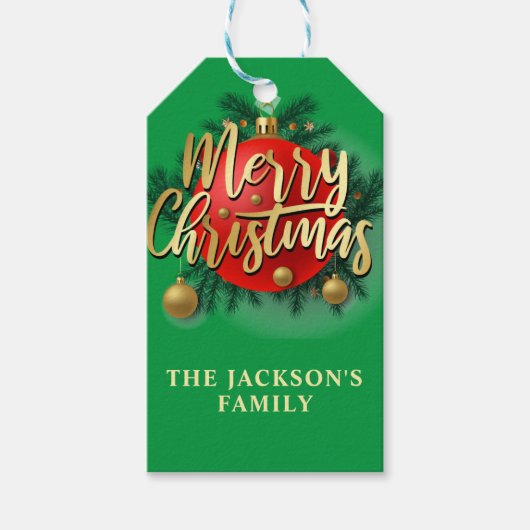 Jingle Bell Rock - Kerstmis Cadeaulabel (Voorkant)