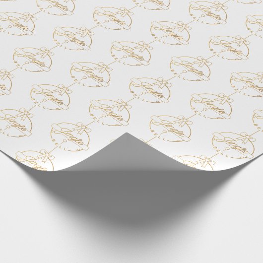 Jingle Bell Rock - kerstpapier Cadeaupapier (Hoek)