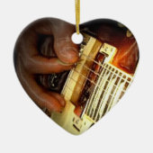 Jingle Bell Rock-kerstversiering Keramisch Ornament (Voorkant)