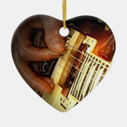 Jingle Bell Rock-kerstversiering Keramisch Ornament (Voorkant)