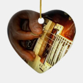 Jingle Bell Rock-kerstversiering Keramisch Ornament (Achterkant)