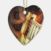 Jingle Bell Rock-kerstversiering Keramisch Ornament (Links)