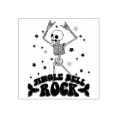 Jingle Bell Rock Skeleton Stamp Rubberstempel (Afrduk)