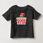 Jingle Bell Rock Star Black Christmas Kinder Shirts (Voorkant)