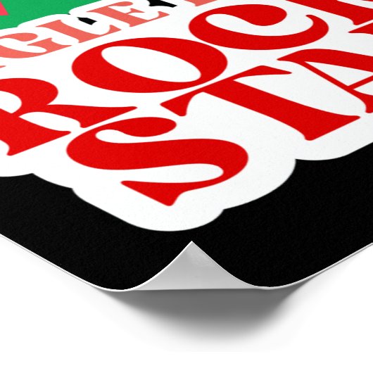 Jingle Bell Rock Star Black Christmas Toddler T Sh Poster (Hoek)