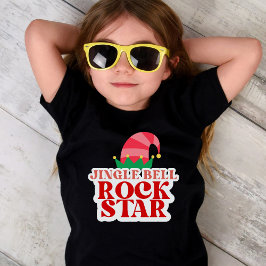 Jingle Bell Rock Star, Kerst Meisjes Jersey T-shirt