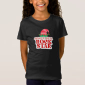 Jingle Bell Rock Star, Kerst Meisjes Jersey T-shirt (Voorkant)