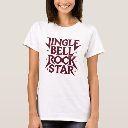 Jingle Bell Rock Star T-shirt (Voorkant)