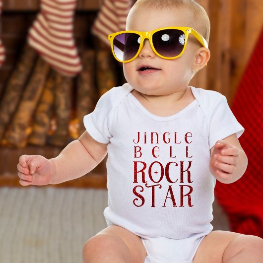 Jingle Bell Rock Ster, Kerstmis Romper