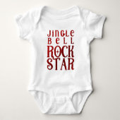 Jingle Bell Rock Ster, Kerstmis Romper (Voorkant)