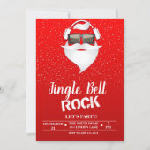 Jingle Bell Rock - Uitnodiging voor Kerstmis (Voorkant)