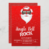 Jingle Bell Rock - Uitnodiging voor Kerstmis (Voorkant / Achterkant)
