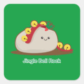 Jingle Bell Rock Vierkante Sticker (Voorkant)