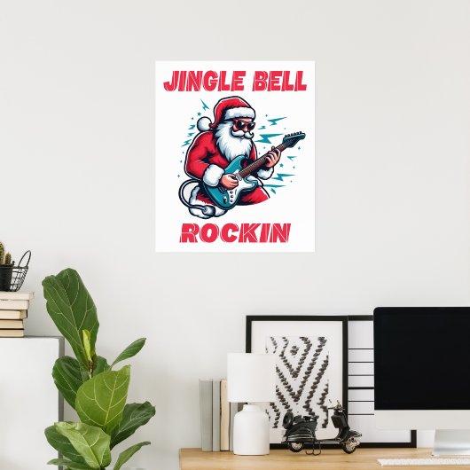 Jingle Bell Rockin Christmas Poster (Thuiskantoor)