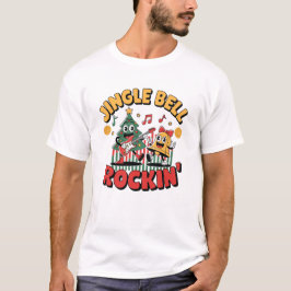 Jingle Bell Rockin Retro Kerstmis T-shirt