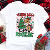 Jingle Bell Rockin Retro Kerstmis Tri-Blend Shirt
