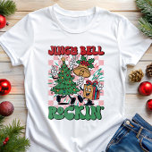 Jingle Bell Rockin Retro Kerstmis Tri-Blend Shirt