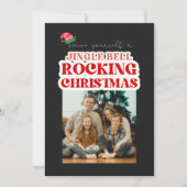 Jingle Bell Rocking Christmas Feestdagenkaart (Voorkant)