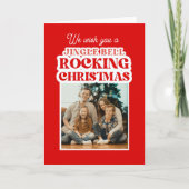 Jingle Bell Rocking Red Christmas Feestdagen Kaart (Voorkant)