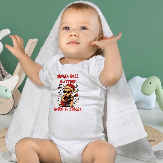 Jingle Bell Rockstar Christmas Romper