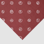 Jingle Bell Tissue Paper-Compliments Skating Santa Tissuepapier (Detail)