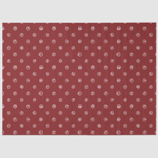 Jingle Bell Tissue Paper-Compliments Skating Santa Tissuepapier (Voorkant)