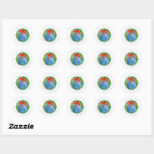 JINGLE BELLS 1,5" ronde retour adreslabels Sticker (Vel)