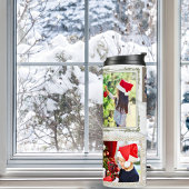 Jingle Bells 5 Fotocollage Goud Wit Eclectisch Thermosbeker