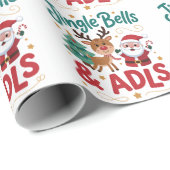 Jingle Bells ADLS Occupational Therapy OT Reindeer Cadeaupapier (Rol Hoek)