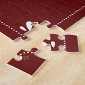 Jingle Bells all the Way Kerstpuzzle (20x20) Legpuzzel (Zijkant)