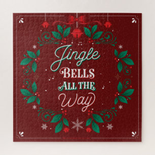 Jingle Bells all the Way Kerstpuzzle (20x20) Legpuzzel