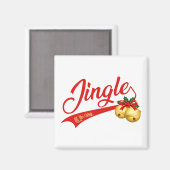 Jingle Bells All the Way Magneet (Voorkant / Achterkant)