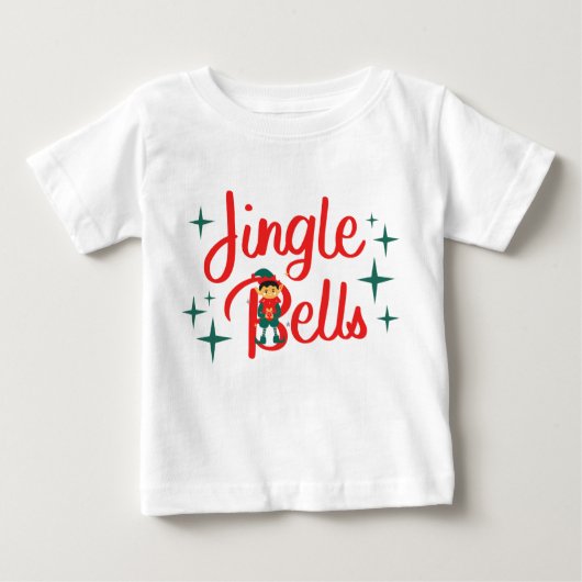 Jingle Bells Baby Fine Jersey T-Shirt (Voorkant)