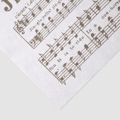  Jingle, Bells. Blad Music Chorus 1850 Tissuepapier (Detail)